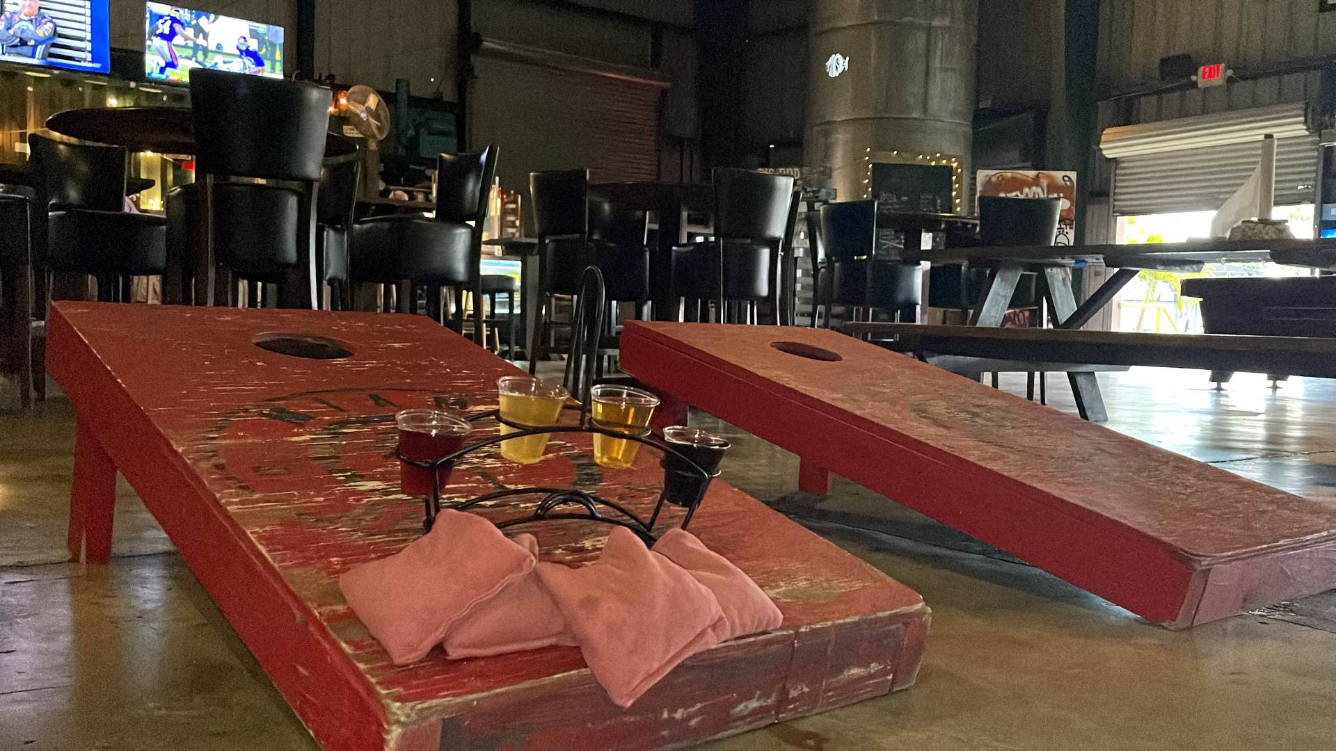 Monday: CornHole Nights and ALL DAY Beer Flights Special: